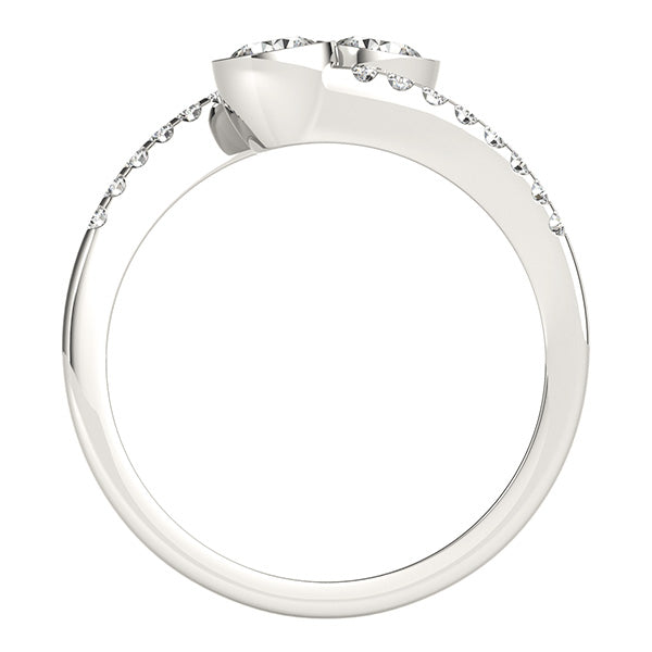 Round Two Stone Diamond Ring · 1.16 ct tw