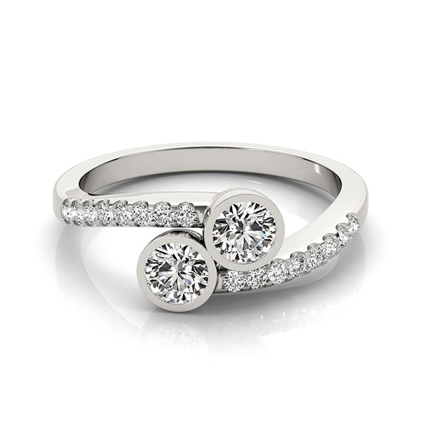 Round Two Stone Diamond Ring · 1.16 ct tw