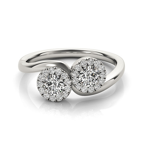 Round Two Stone Diamond Ring · 1.24 ct tw