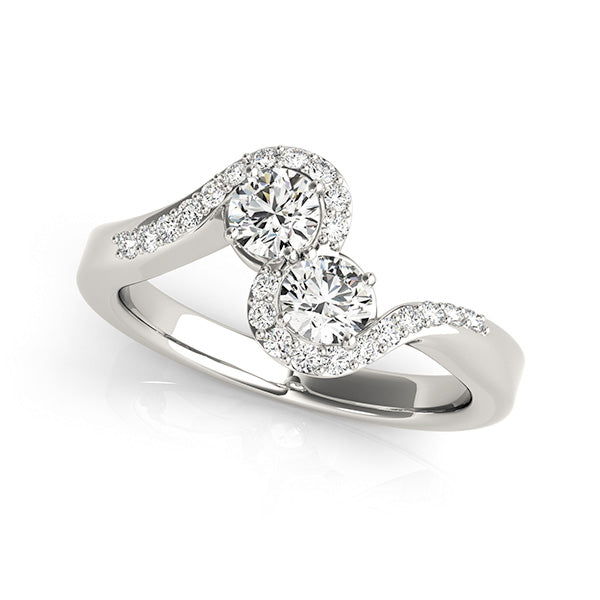 Round Two Stone Diamond Ring · 1.17 ct tw