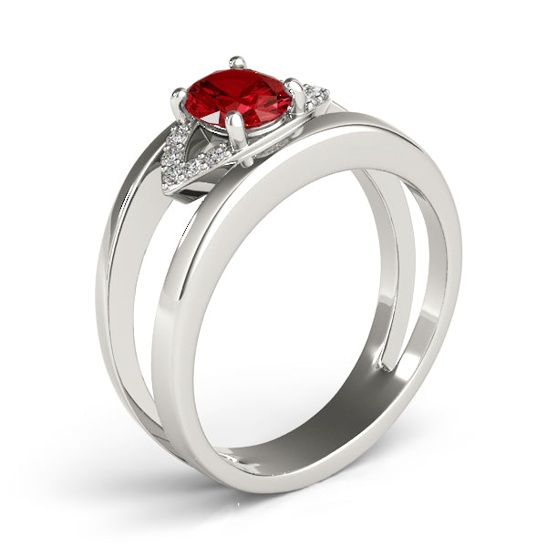 Oval 7x5 Diamond Ring · 0.05 ct tw