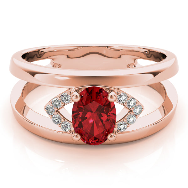 Oval 7x5 Diamond Ring · 0.05 ct tw