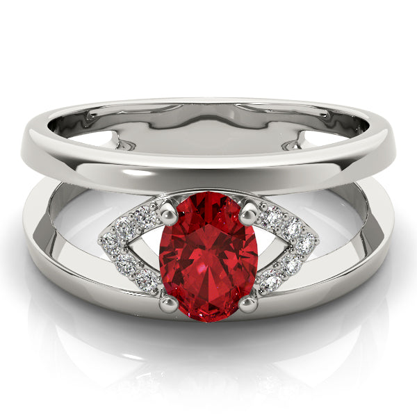Oval 7x5 Diamond Ring · 0.05 ct tw