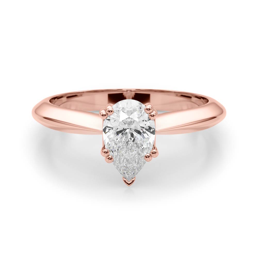 Pear Double Prong Diamond Engagement Ring · 0.70 ct tw