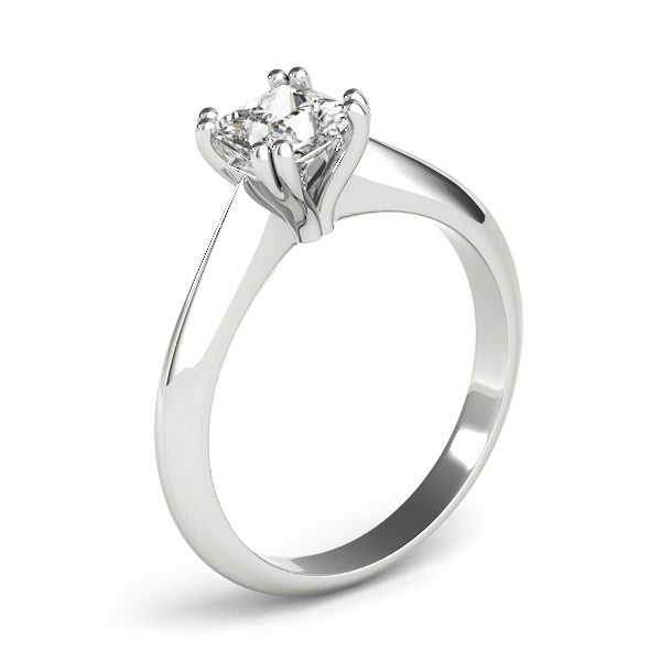 Square Double Prong Princess Cut Diamond Engagement Ring · 0.75 ct tw