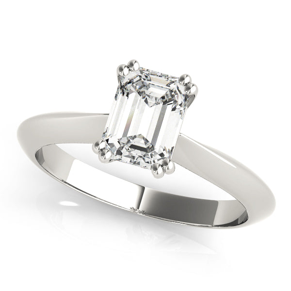 Emerald Double Prong Cut Diamond Engagement Ring · 1.00 ct tw