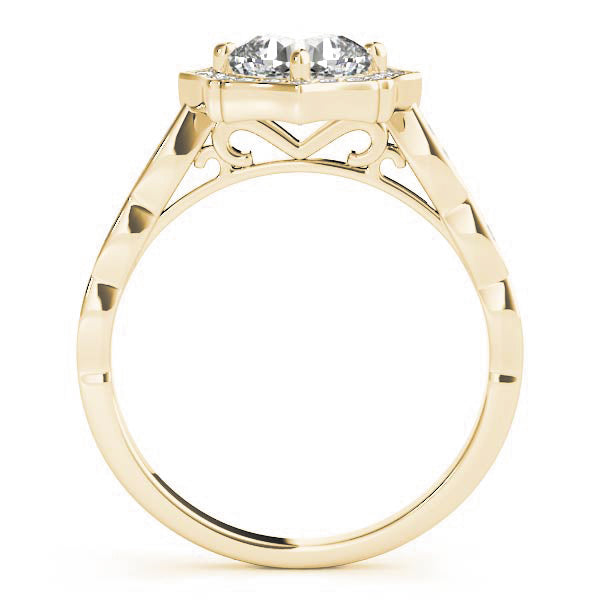 Cushion Scalloped Halo Diamond Ring · 1.26 ct tw