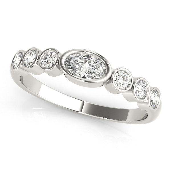 Oval Center Gemstone Ring · 0.49 ct tw
