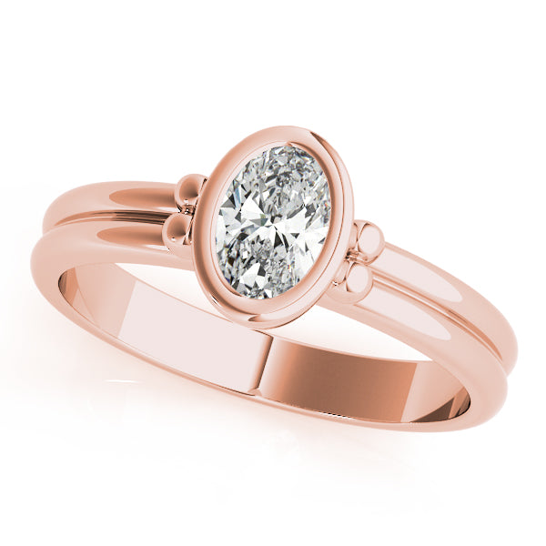 Oval Center Gemstone Ring · 0.38 ct tw