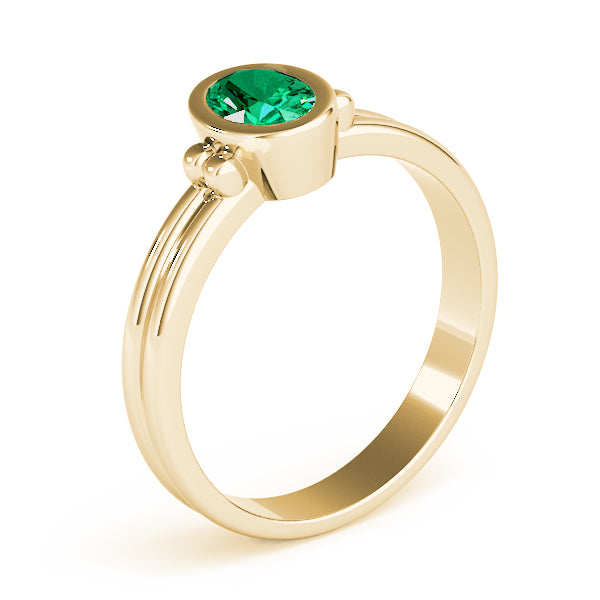 Oval Center Gemstone Ring · 0.38 ct tw