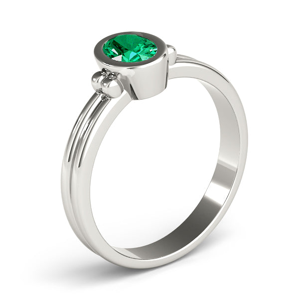 Oval Center Gemstone Ring · 0.38 ct tw