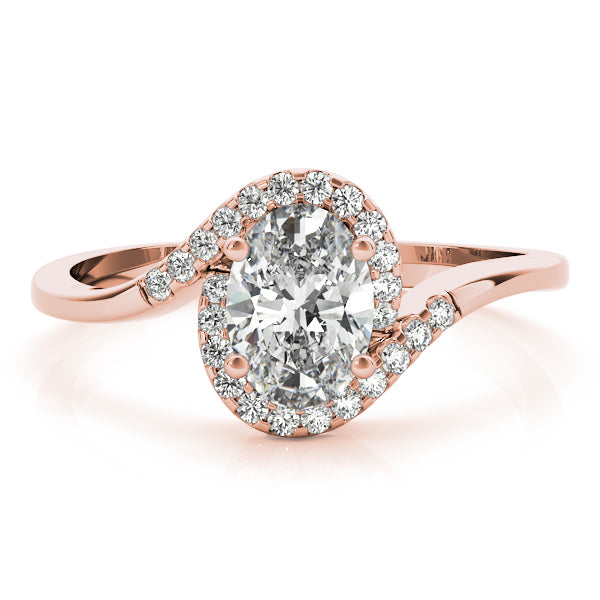 Oval Diamond Engagement Ring · 0.49 ct tw