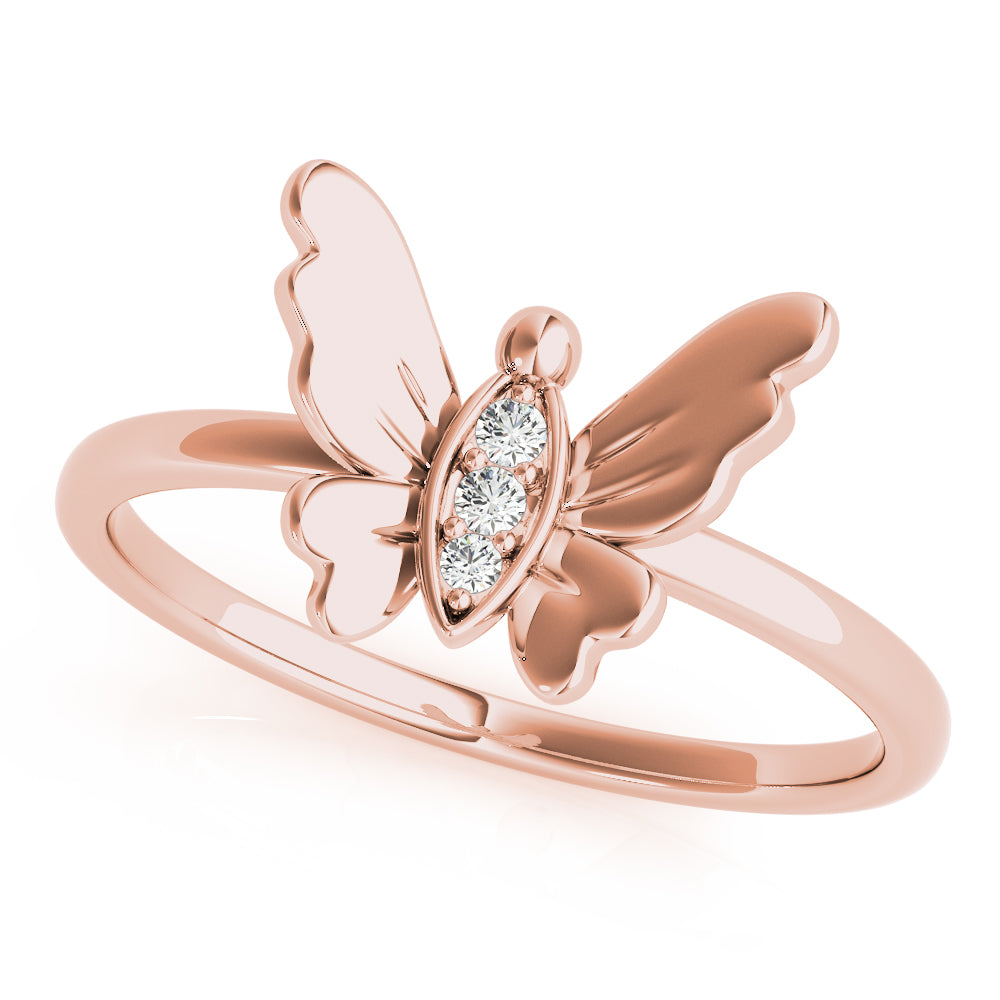 Butterfly Diamond Fashion Ring · 0.03 ct tw