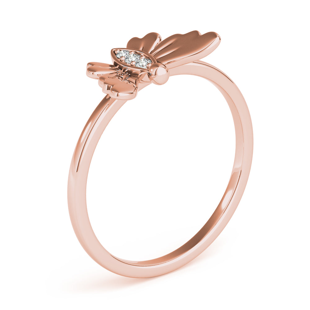 Butterfly Diamond Fashion Ring · 0.03 ct tw