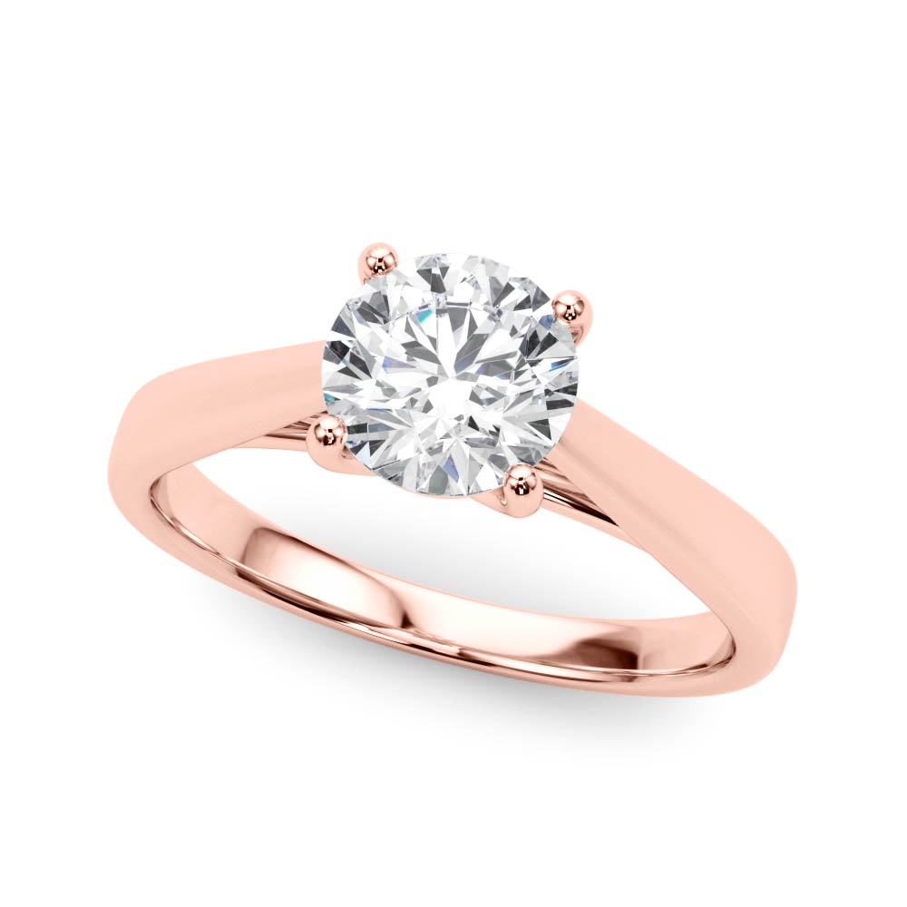 Round 4 Prong Diamond Solitaire Engagement Ring · 0.75 ct tw
