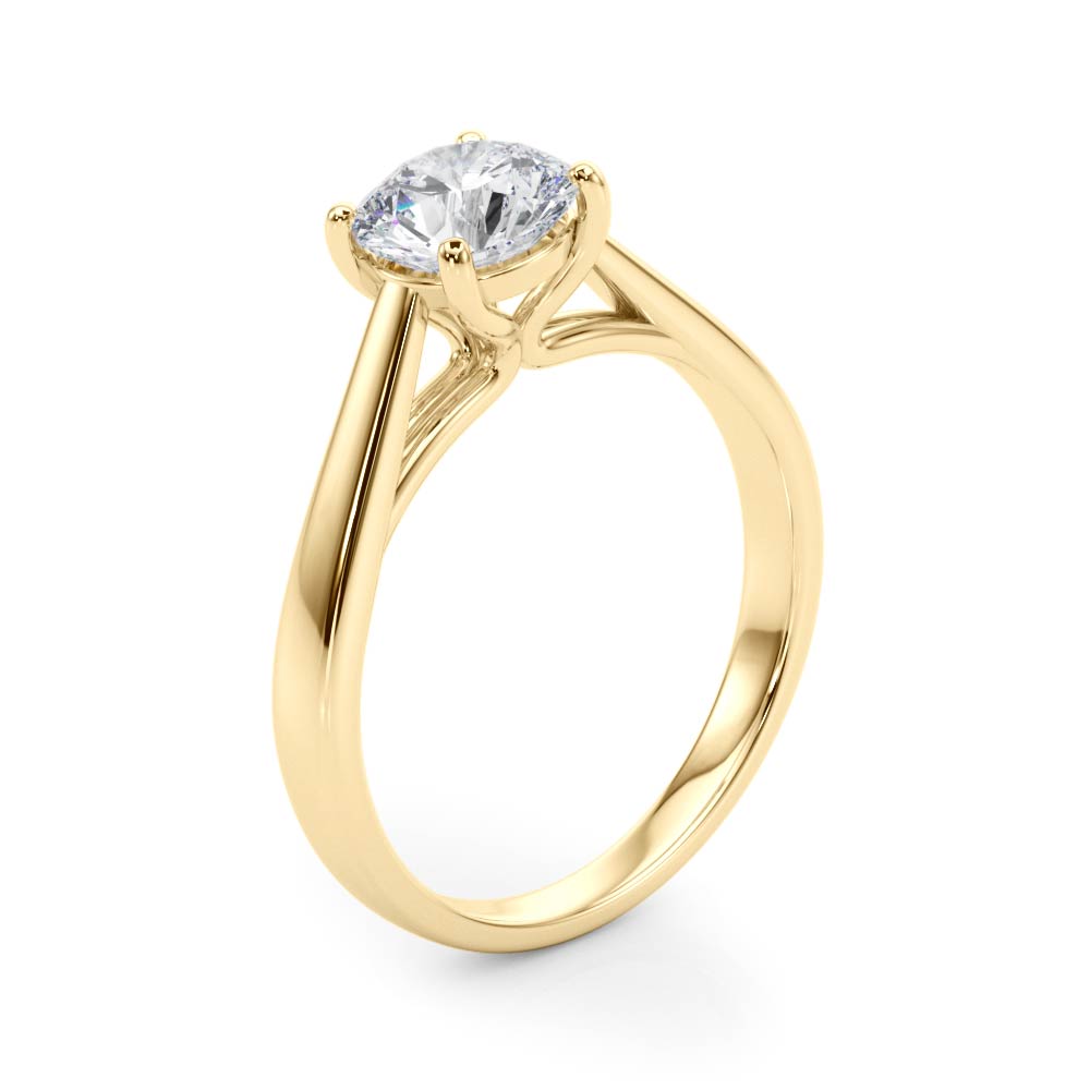 Round 4 Prong Diamond Solitaire Engagement Ring · 0.75 ct tw