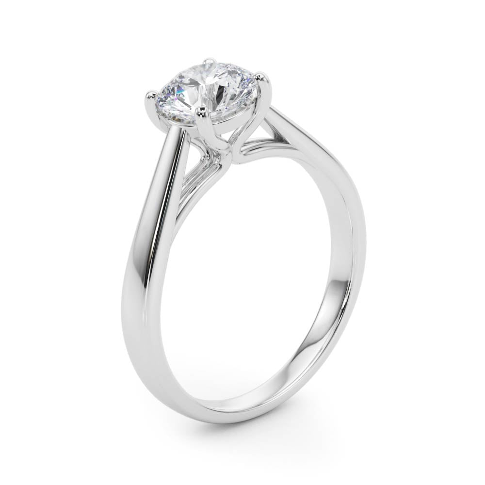 Round 4 Prong Diamond Solitaire Engagement Ring · 0.75 ct tw