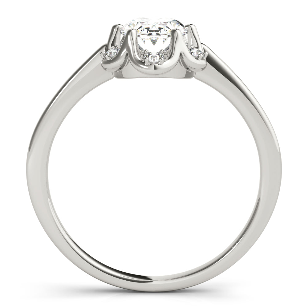 Oval Diamond Engagement Ring · 0.15 ct tw
