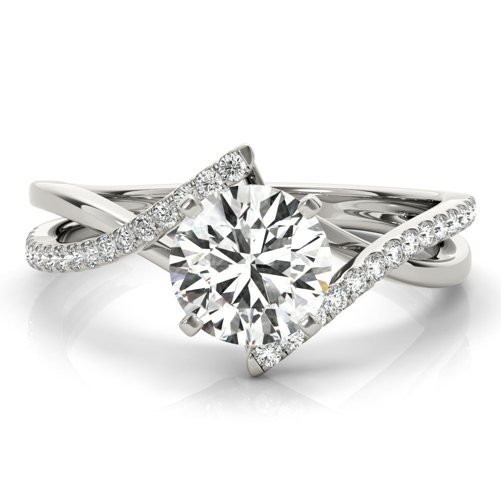 Bypass Diamond Engagement Ring · 0.14 ct tw