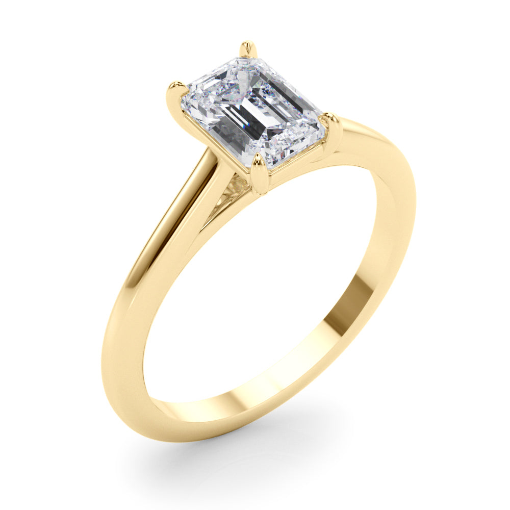 Emerald Cut Diamond Solitaire Engagement Ring · 0.60 ct tw