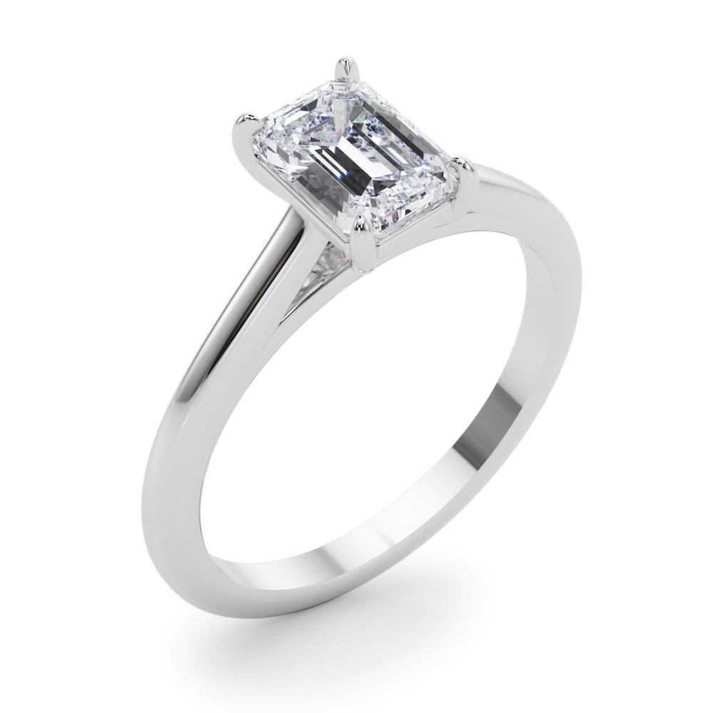 Emerald Cut Diamond Solitaire Engagement Ring · 0.60 ct tw