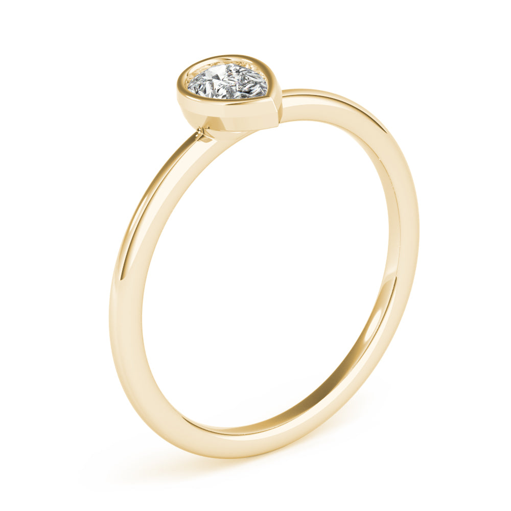 Pear Stackable Diamond Solitaire Fashion Ring · 0.25 ct tw