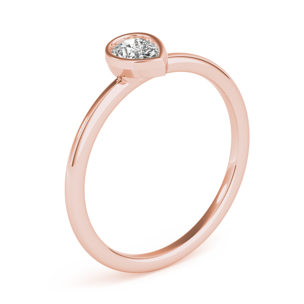 Pear Stackable Diamond Solitaire Fashion Ring · 0.25 ct tw