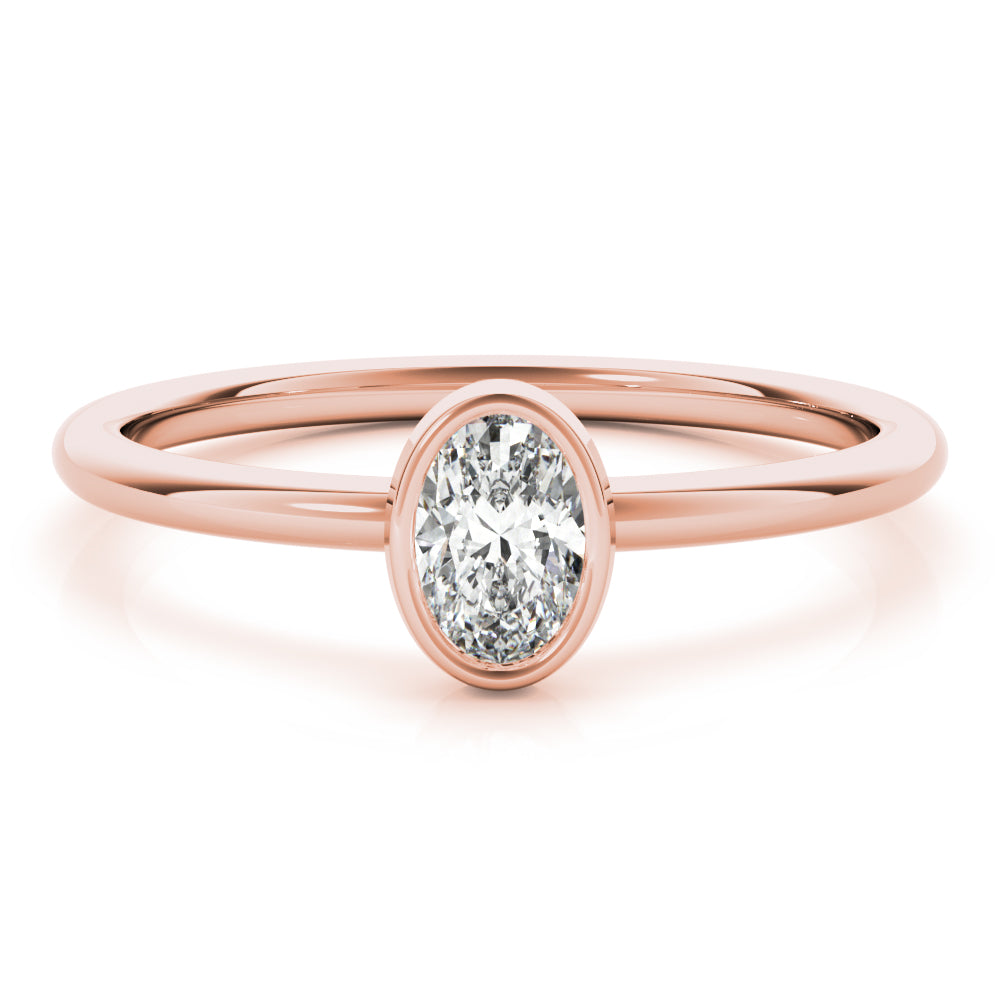 Oval Stackable Diamond Solitaire Fashion Ring · 0.25 ct tw