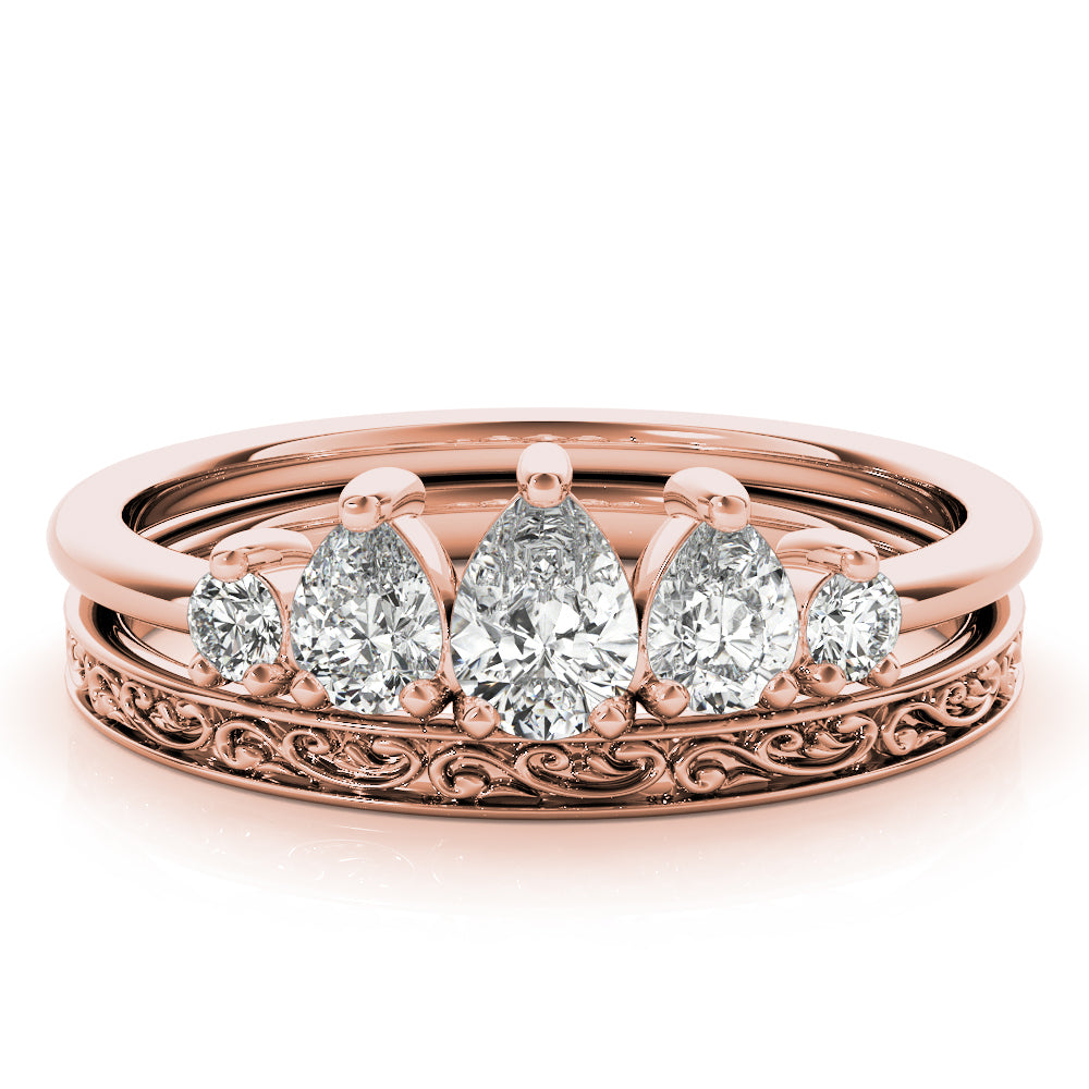 Pear Shape Diamond Fashion Ring · 0.59 ct tw