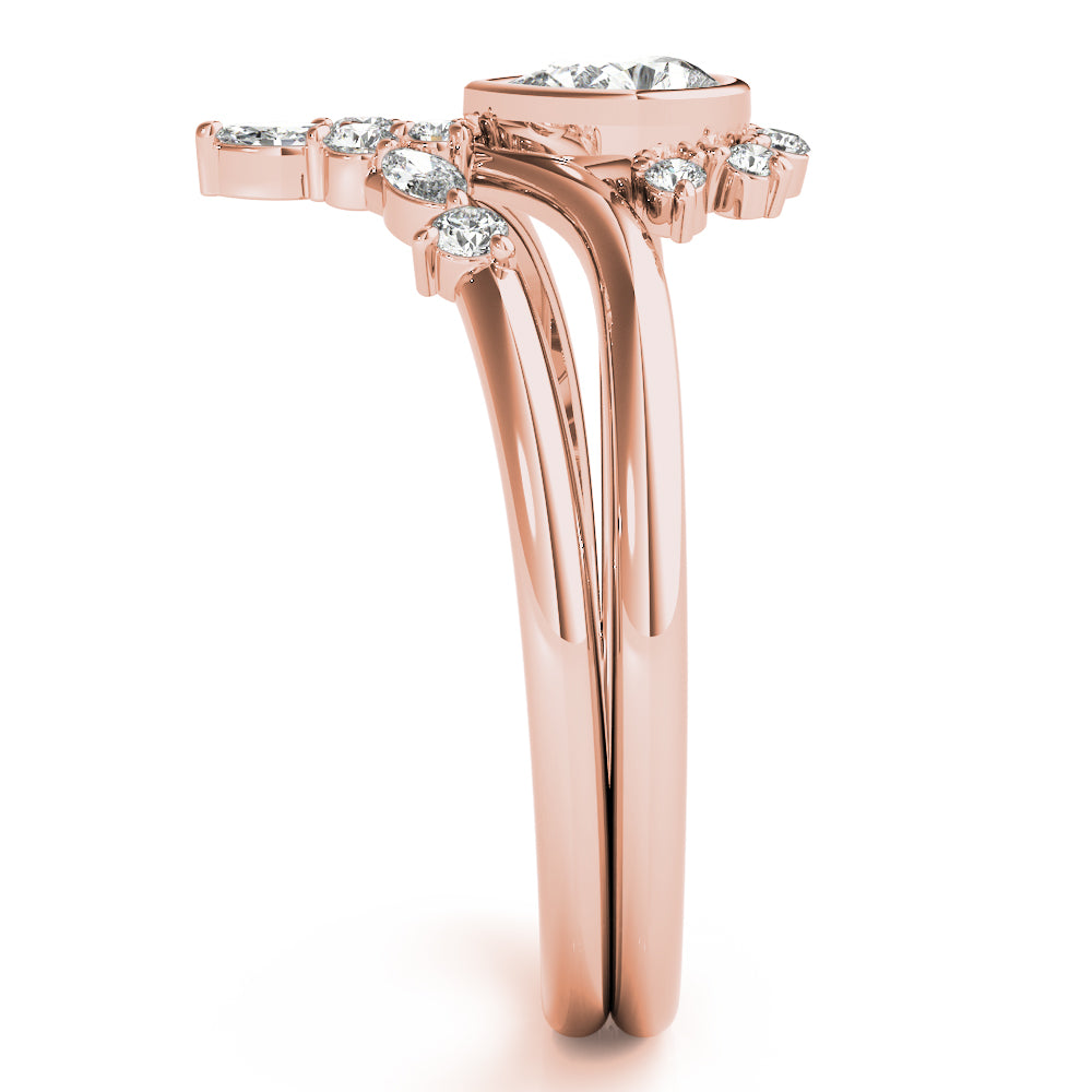 Pear Shape Center Diamond Fashion Ring · 0.45 ct tw