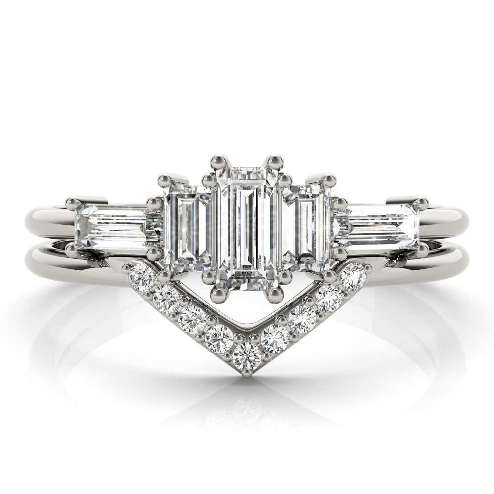 Baguette Round & Straight Diamond Fashion Ring · 0.73 ct tw