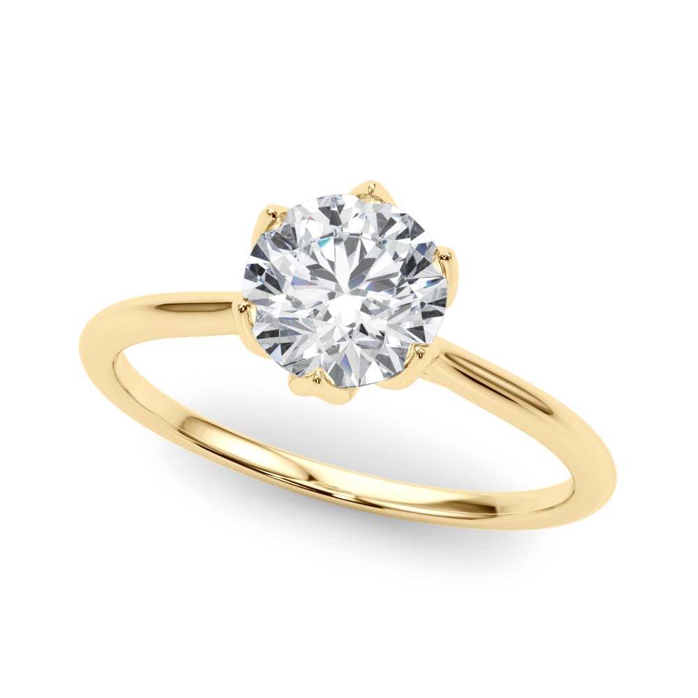 Round 10 MM Engagement Ring
