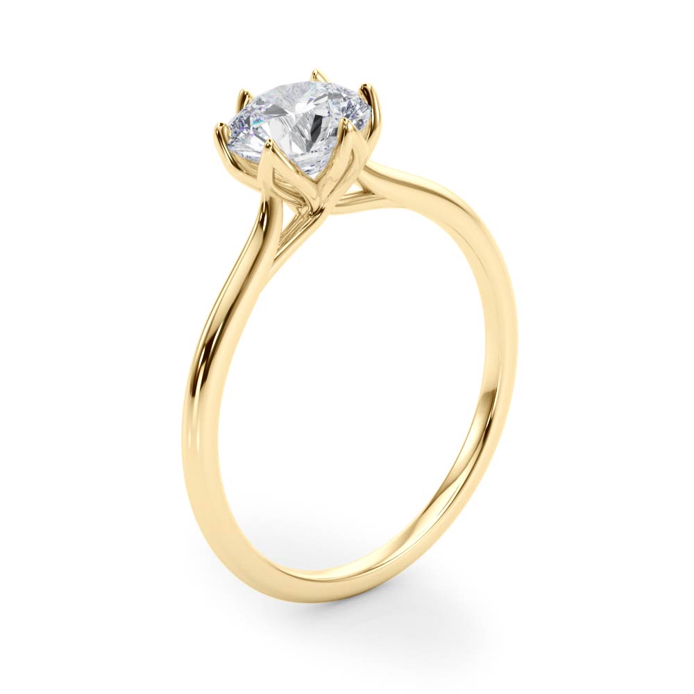 Round 10 MM Engagement Ring