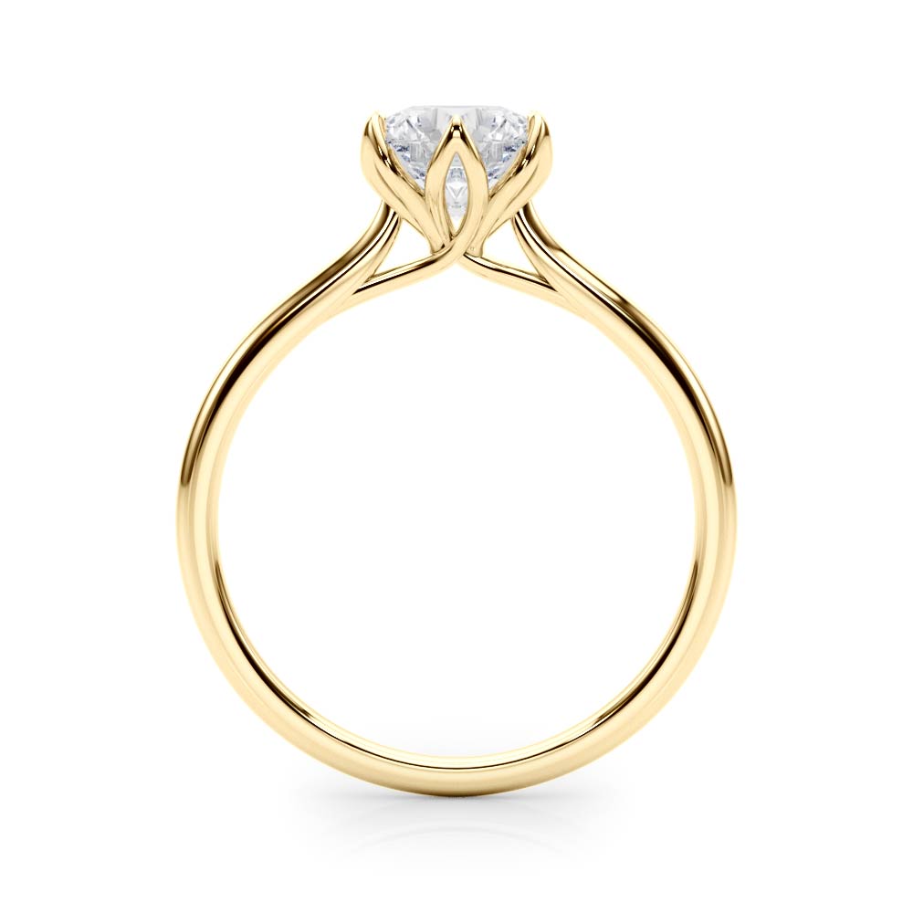 Round 10 MM Engagement Ring