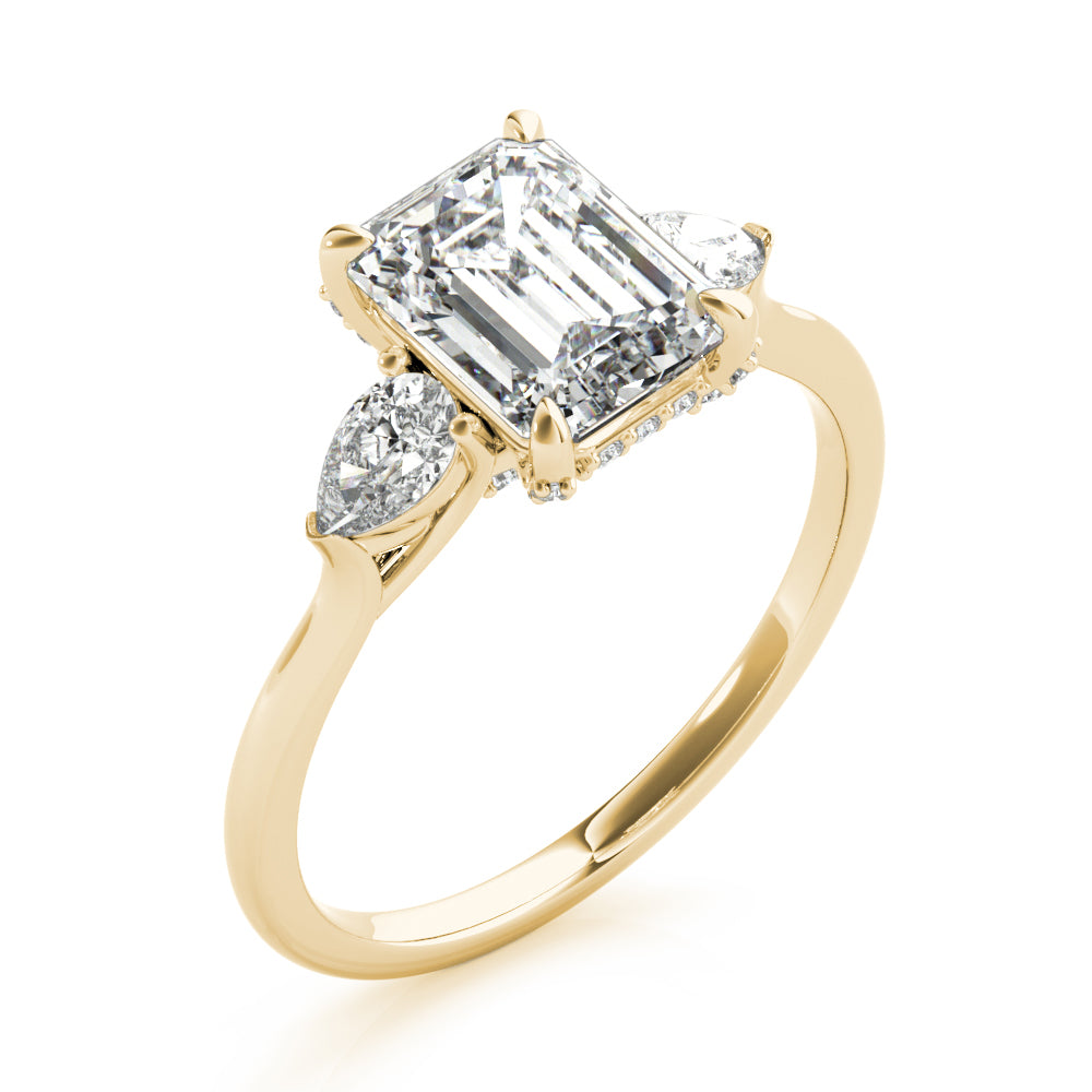 Emerald Cut Center Diamond Engagement Ring · 2.51 ct tw