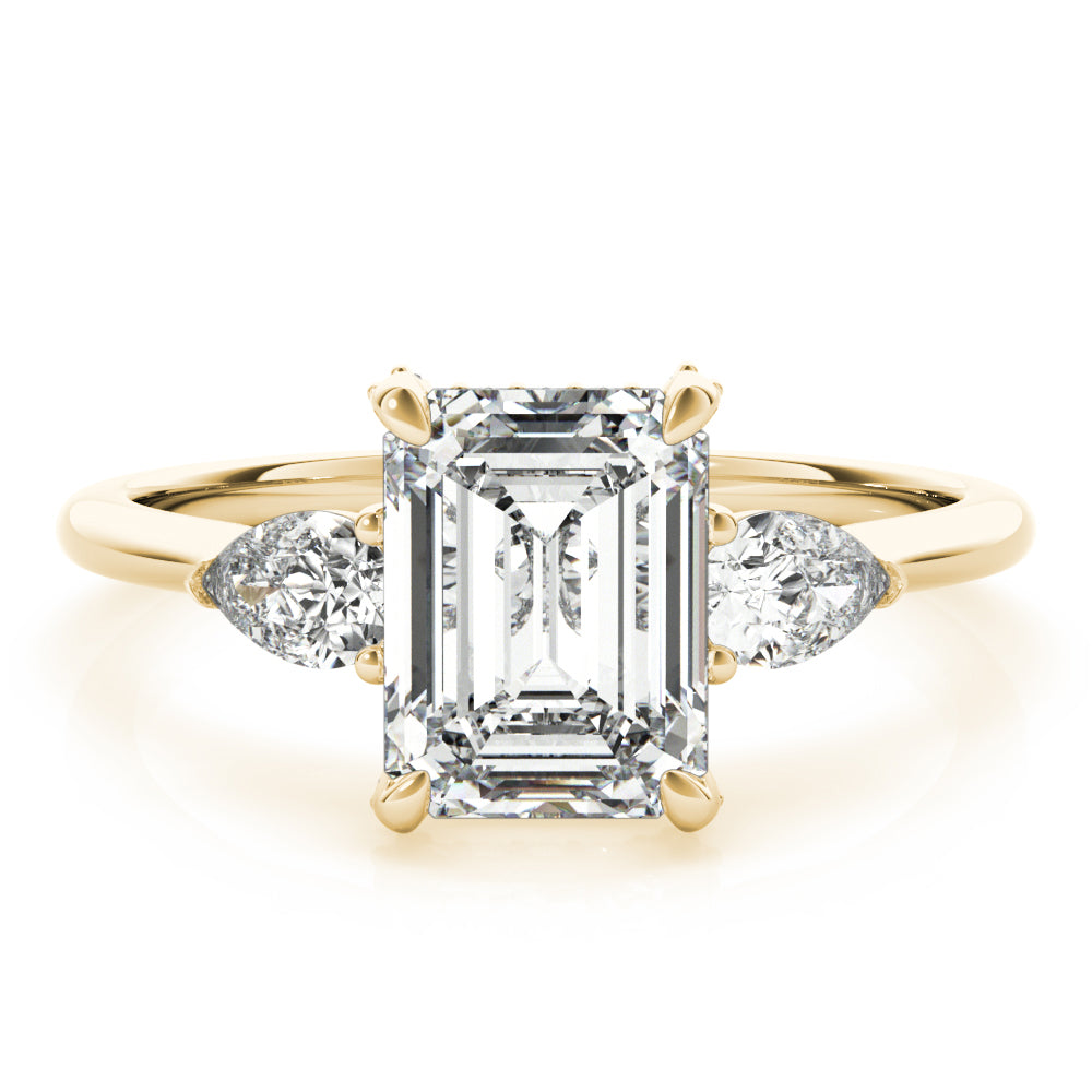 Emerald Cut Center Diamond Engagement Ring · 2.12 ct tw
