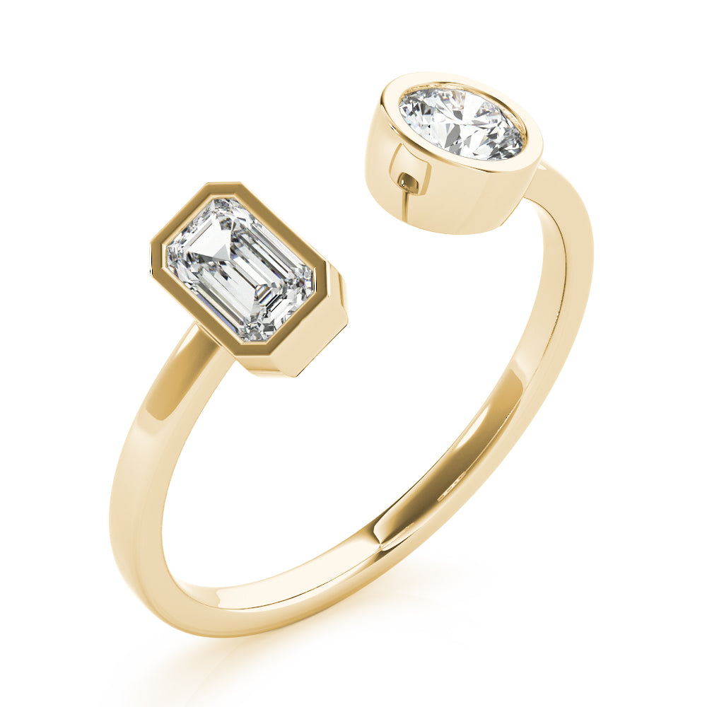 Round Emerald Diamond Fashion Ring · 0.60 ct tw
