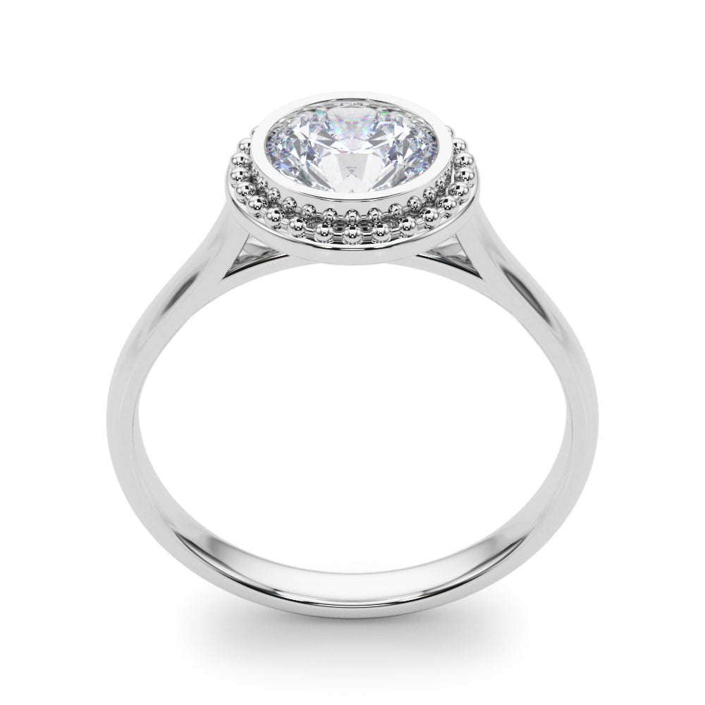 Round Bezel Diamond Solitaire Engagement Ring · 0.75 ct tw
