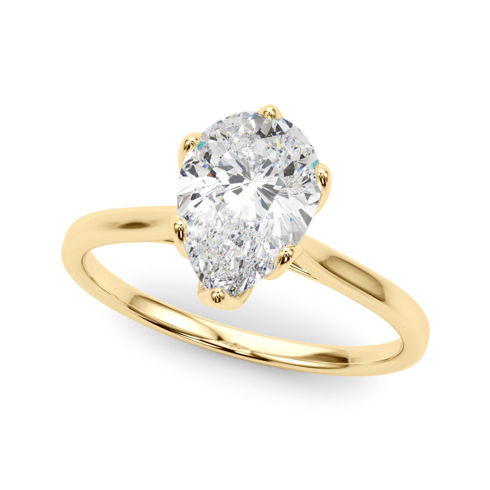 Pear Shape Solitaire Engagement Ring