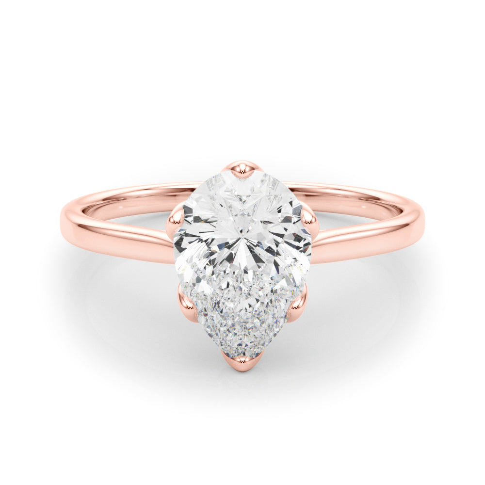 Pear Shape Solitaire Engagement Ring