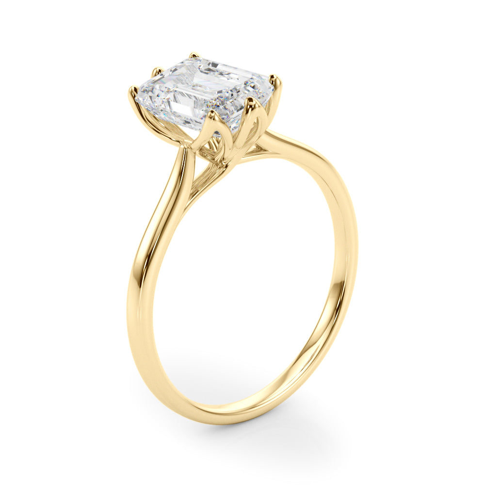 Emerald Cut Solitaire Engagement Ring