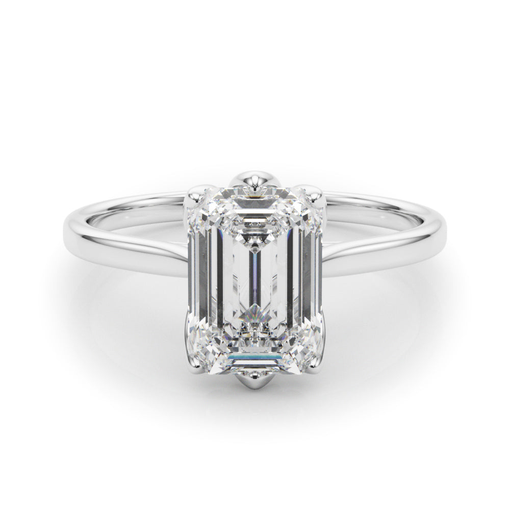 Emerald Cut Solitaire Engagement Ring