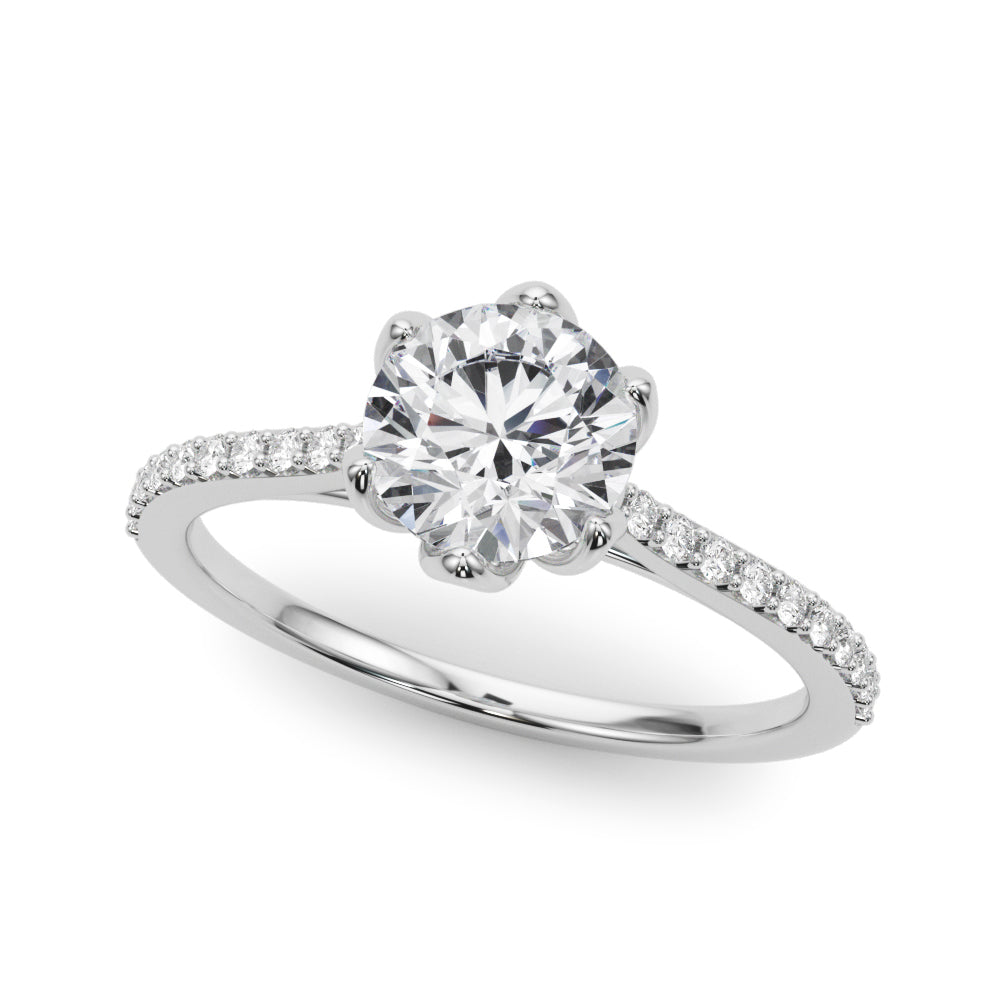 Round Diamond Engagement Ring · 0.65 ct tw