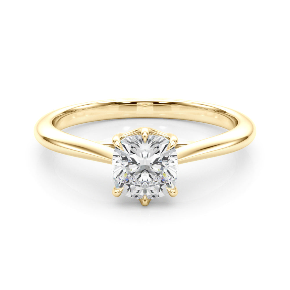 Cushion 3.8x3.8 Diamond Solitaire Engagement Ring · 0.33 ct tw