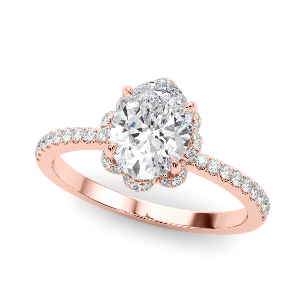 Oval Cent Diamond Engagement Ring · 0.49 ct tw