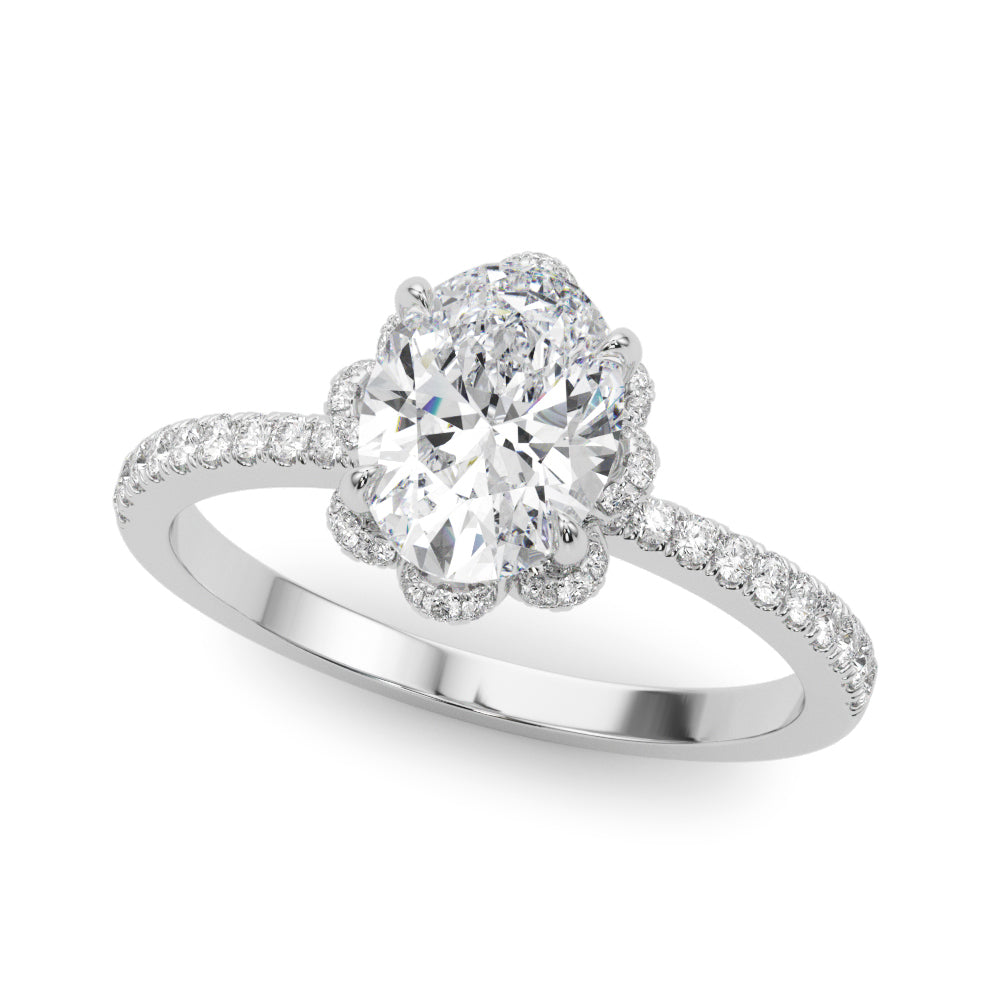 Oval Cent Diamond Engagement Ring · 0.49 ct tw