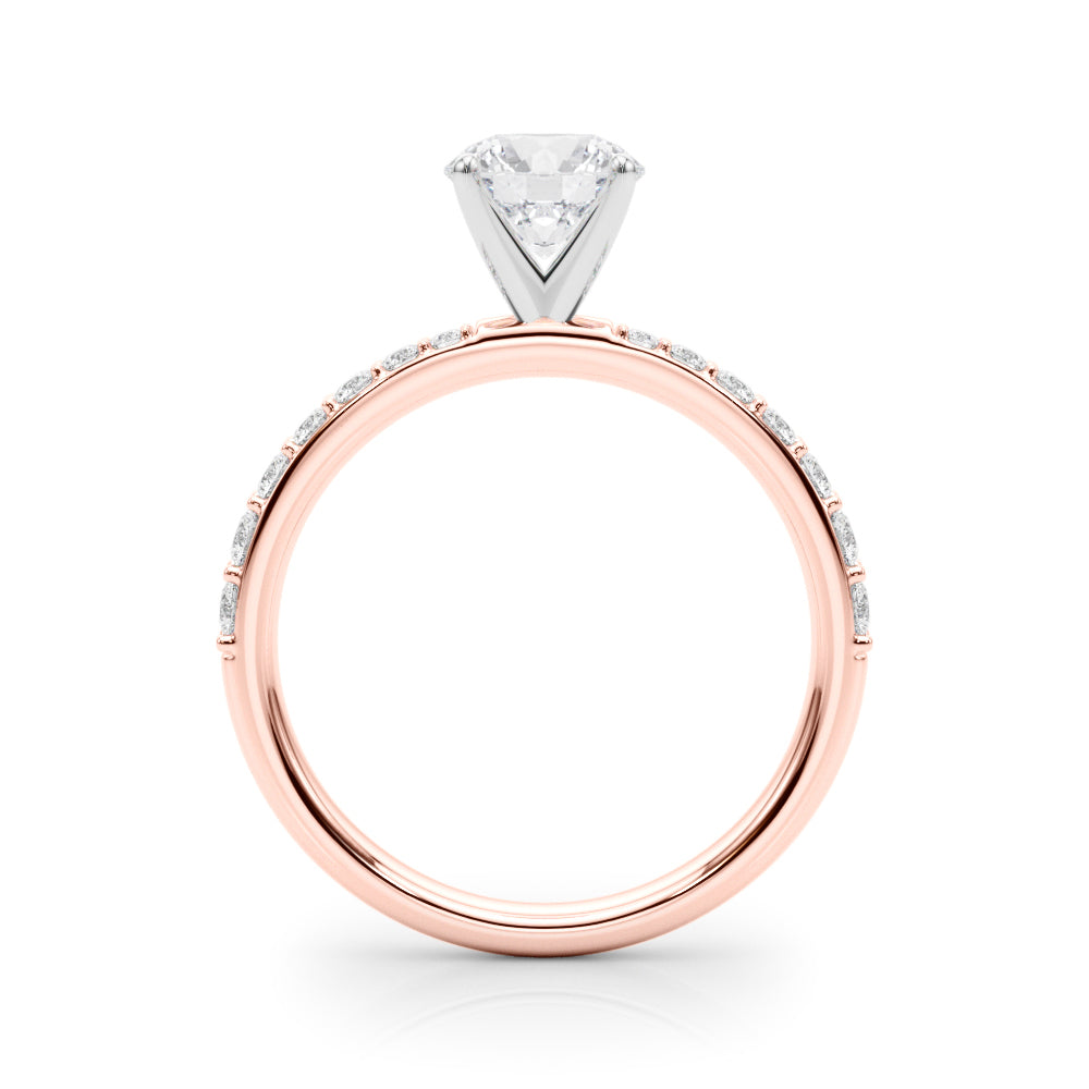 Single Row Diamond Engagement Ring · 0.34 ct tw