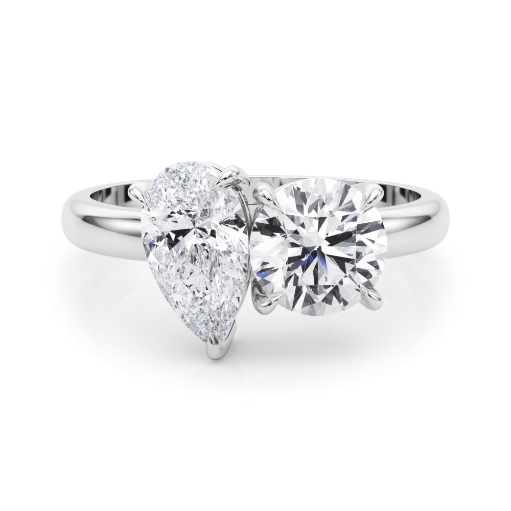 Pear Round & Shape Diamond Fashion Ring · 1.90 ct tw