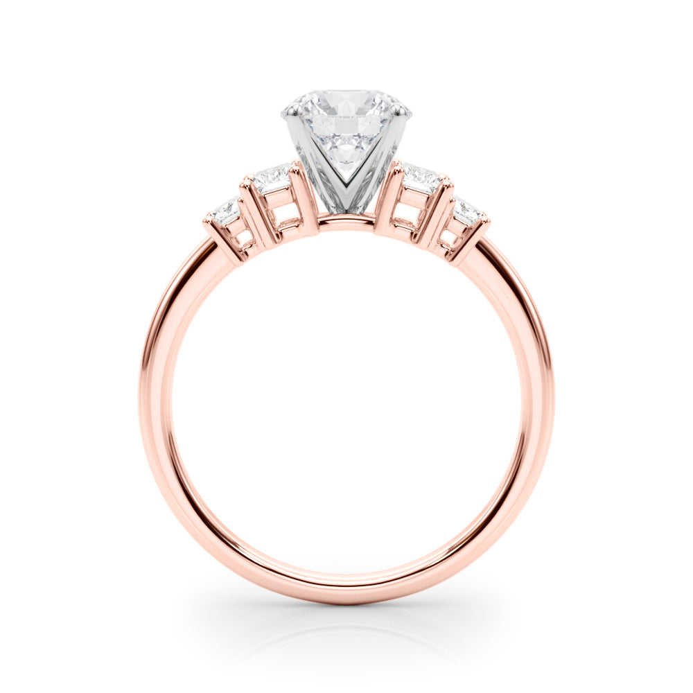 Marquise Center & SB Diamond Engagement Ring · 0.64 ct tw