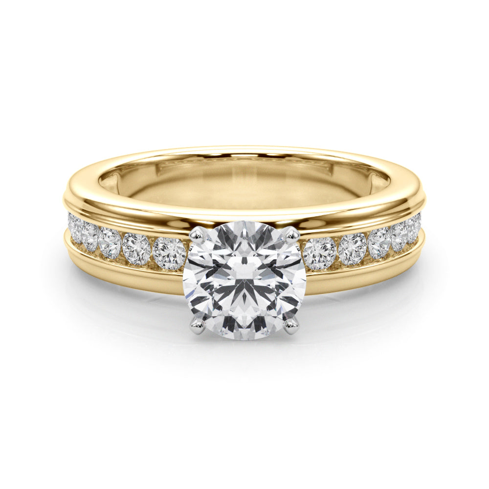 Channel Set Diamond Engagement Ring · 0.48 ct tw